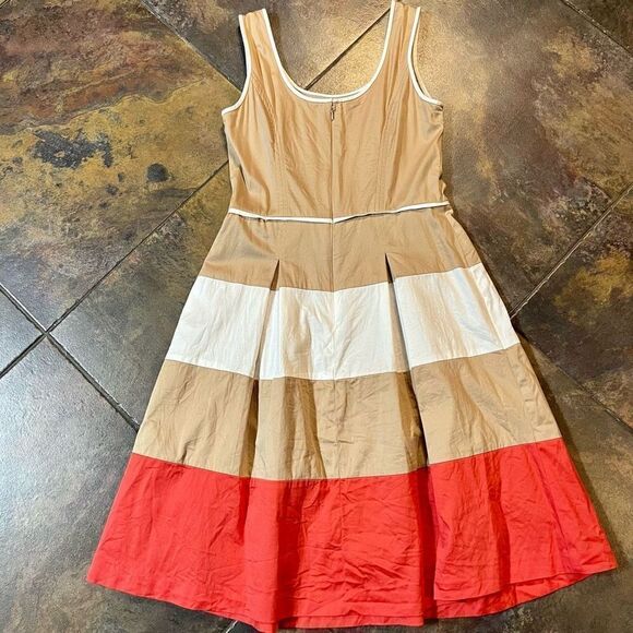 Nine West Sleeveless Tank Color Block Dress 4 - Picture 9 of 10